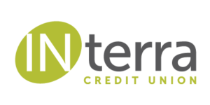 INterra Credit Union logo - green and gray
